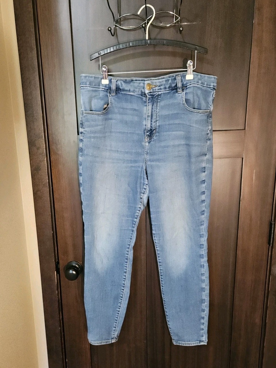 EUC Women's Plus American Eagle Curvy Hi-Rise Jegging Skinny Jeans Size 18 18W