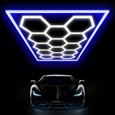 High Brightness Hexagon Garage Lights - 14 LED Honeycomb Lighting System
