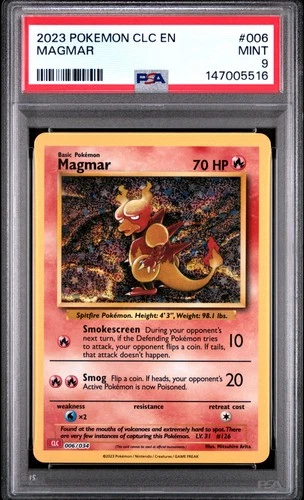 2023 POKEMON CLC-CLASSIC CHARIZARD & HO-OH EX DECK #006 MAGMAR PSA 9
