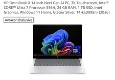 hp omnibook x 14 Inch Next Gen AI Pc 3k Touchscreen