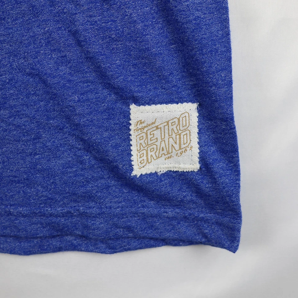 Camisa New York Rangers Para Hombres Pequeña Azul NHL Hockey Marca Retro Camiseta Estilo Vintage Foto 2 de 4