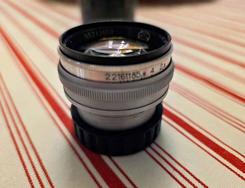 JUPITER-3 Soviet Lens Copy Sonnar Red "P" 1 : 1,5 F = 5 cm Contax-Mount - Bild 2 von 4