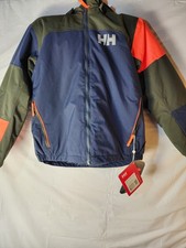 Helly Hansen Kids Rider 2.0 Ski Jacket PrimaLoft Navy Winter Coat Size 10