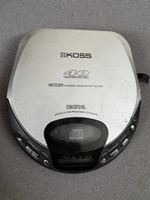 Koss Vintage Portable CD Player Late 90s For Parts 40 Second Anti Skip