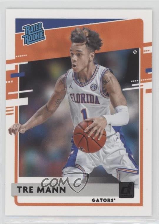 2021 Chronicles Draft Picks Donruss Rated Rookies Black Tre Mann Rookie RC 3g2