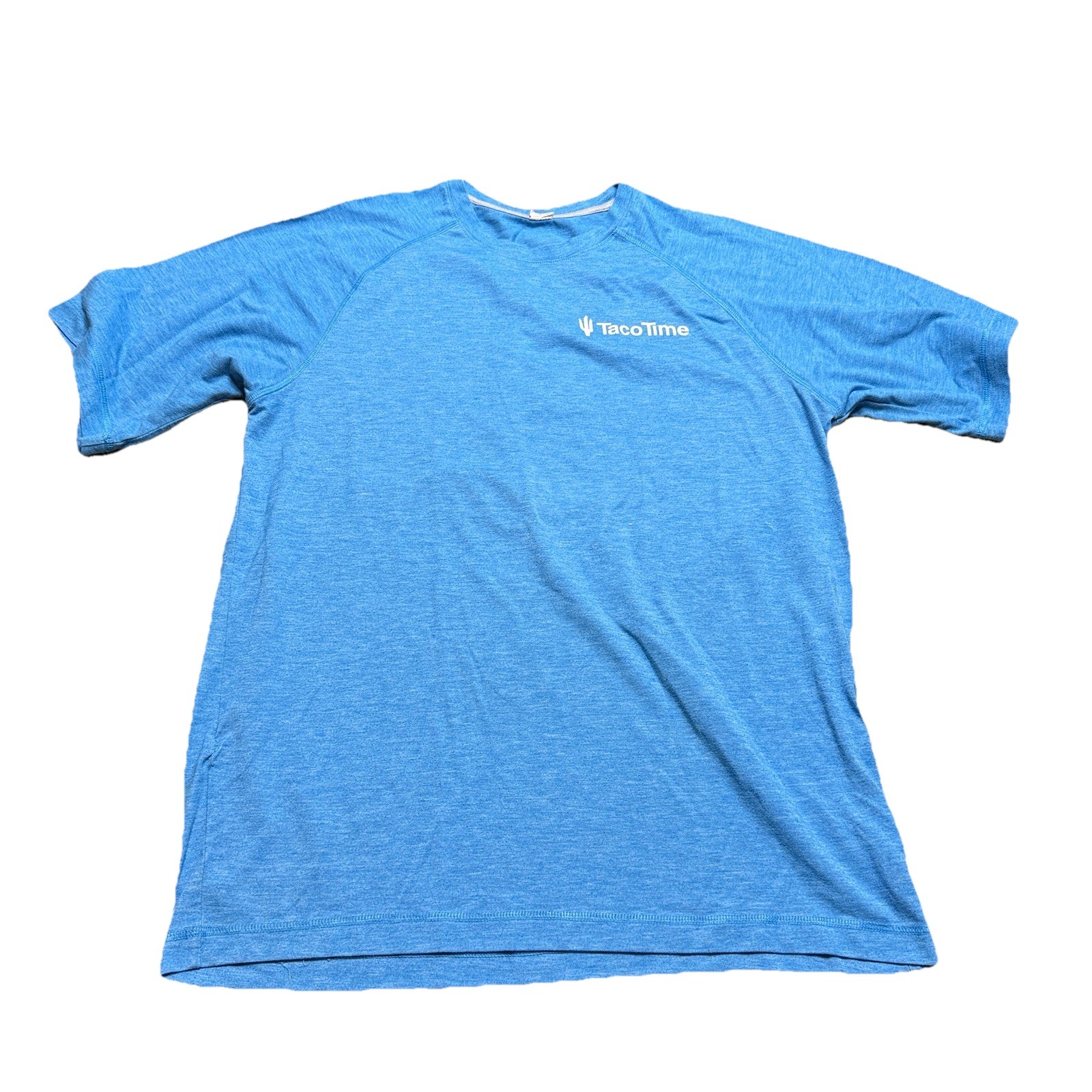 Taco Time Employee Uniform T-Shirt Mens Large Summer Time is Taco Time