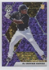 2021 Panini Mosaic Rookie Quick Pitch Purple Prizm 43/50 Ke'Bryan Hayes #242 1y9