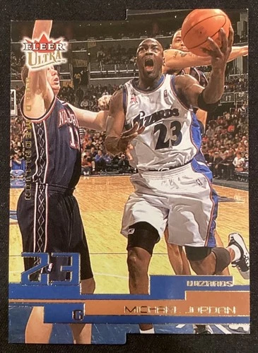 2002-03 Fleer Ultra Michael Jordan Die Cut Gold Medallion Card 23