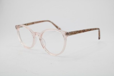 NEW AMERICAN CRAFTED JANE C4 CLEAR BROWN GOLD AUTHENTIC EYEGLASSES 50-18
