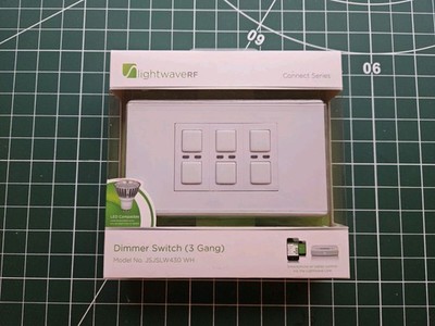 Lightwave RF 3 Gang Dimmer (Connect Series) JSJSLW430WH
