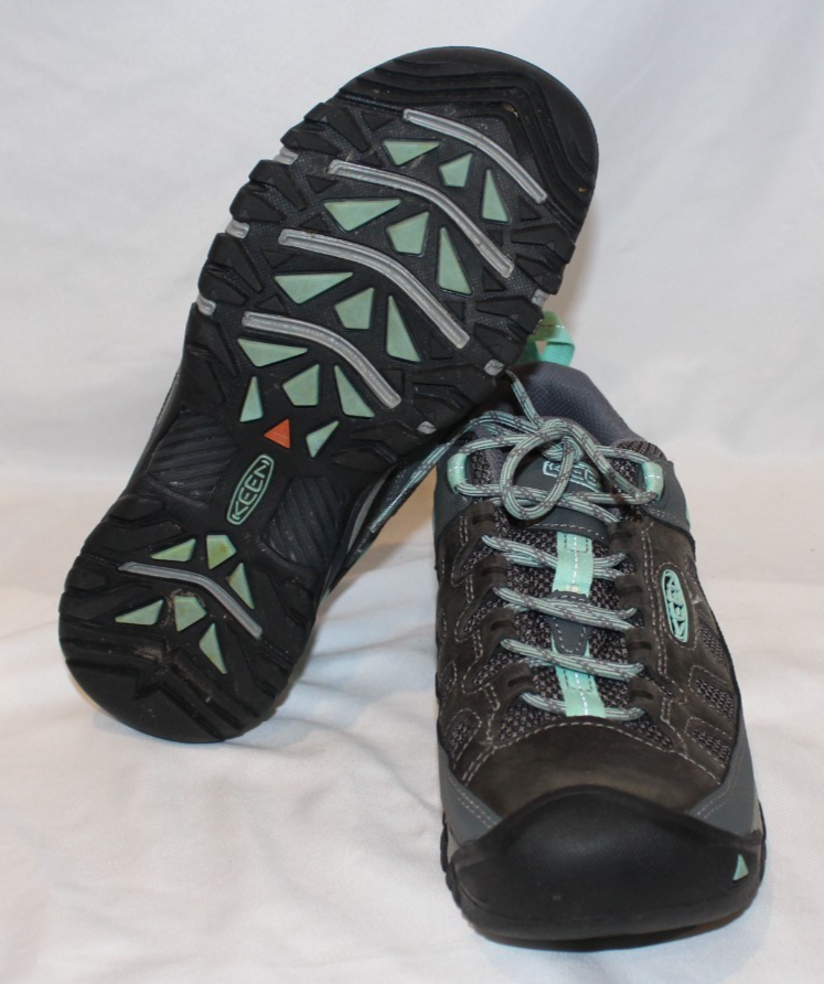 Scarpe da trekking Keen donna Vent acciaio grigio onda oceanica taglia 9 5 nuove con scatola $150