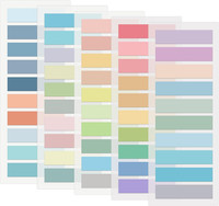Yoosso 1000 StüCk Haftstreifen, 5 Stile Sticky Notes Klebezettel Klein Haftmarke