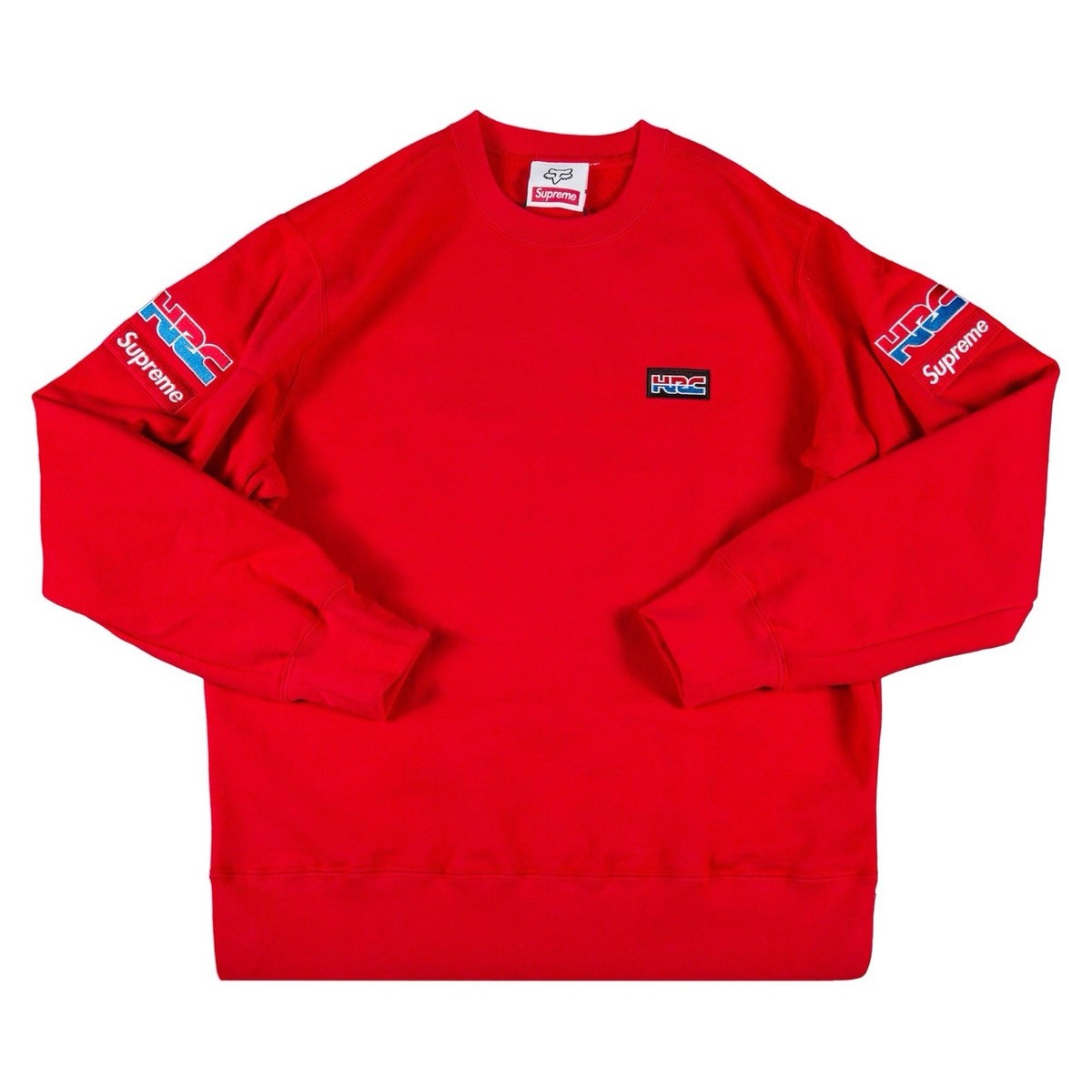 Supreme X Honda Fox Racing Crewneck Sweatshirt Red Size L | eBay