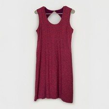 prAna Cali Dress Womens Large Raspberry Pink Sleeveless Racerback Athletic