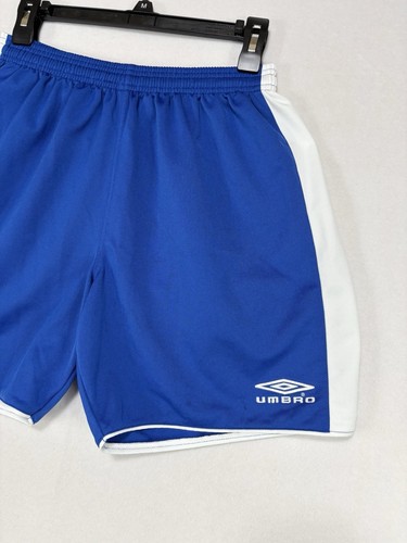 Vintage Umbro Shorts Blue Adult Size Mesium Athletic Soccer Swishy 90s EUC!!