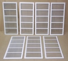 Ventilation Screens 31 1/2in x 13 1/2in Lot of 7 Steel        