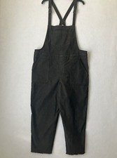 Aerie Werk  Play Corduroy Overalls Jumpsuit Women Size XL Gray Wide Leg