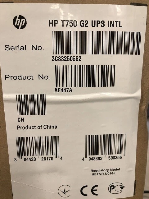 HP T750 G2 240V INTL Uninterruptible Power Supply AF447A - Image 2 of 2