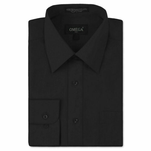 Herren Knopfleiste formelles Kleid Shirt Langarm einfarbig normale Passform - Bild 13 von 82
