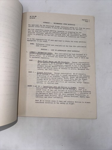 Menge 5 Vintage Drehflügler Hubschrauber Flug Bedienungsanleitungen & Testanleitungen - Bild 5 von 24