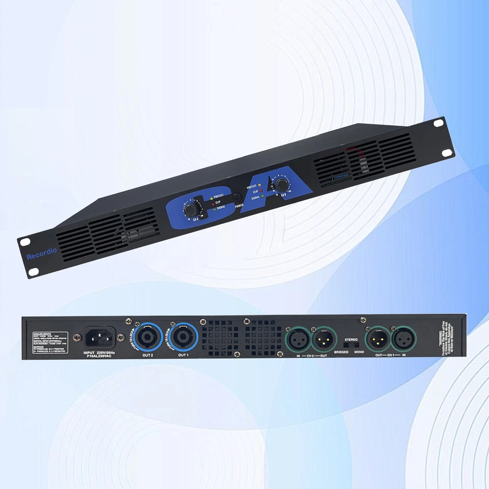 CA-450 2 Channel 1800W Digital Power Amplifier 2x900watt Class-D Bridge Function - image 4 of 4