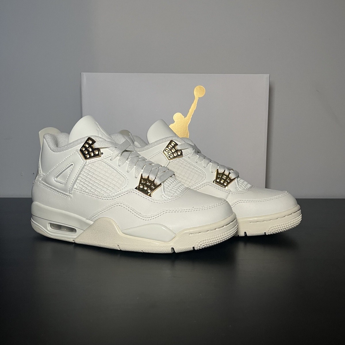 Size 9 - Air Jordan 4 Retro Metallic Gold W | eBay