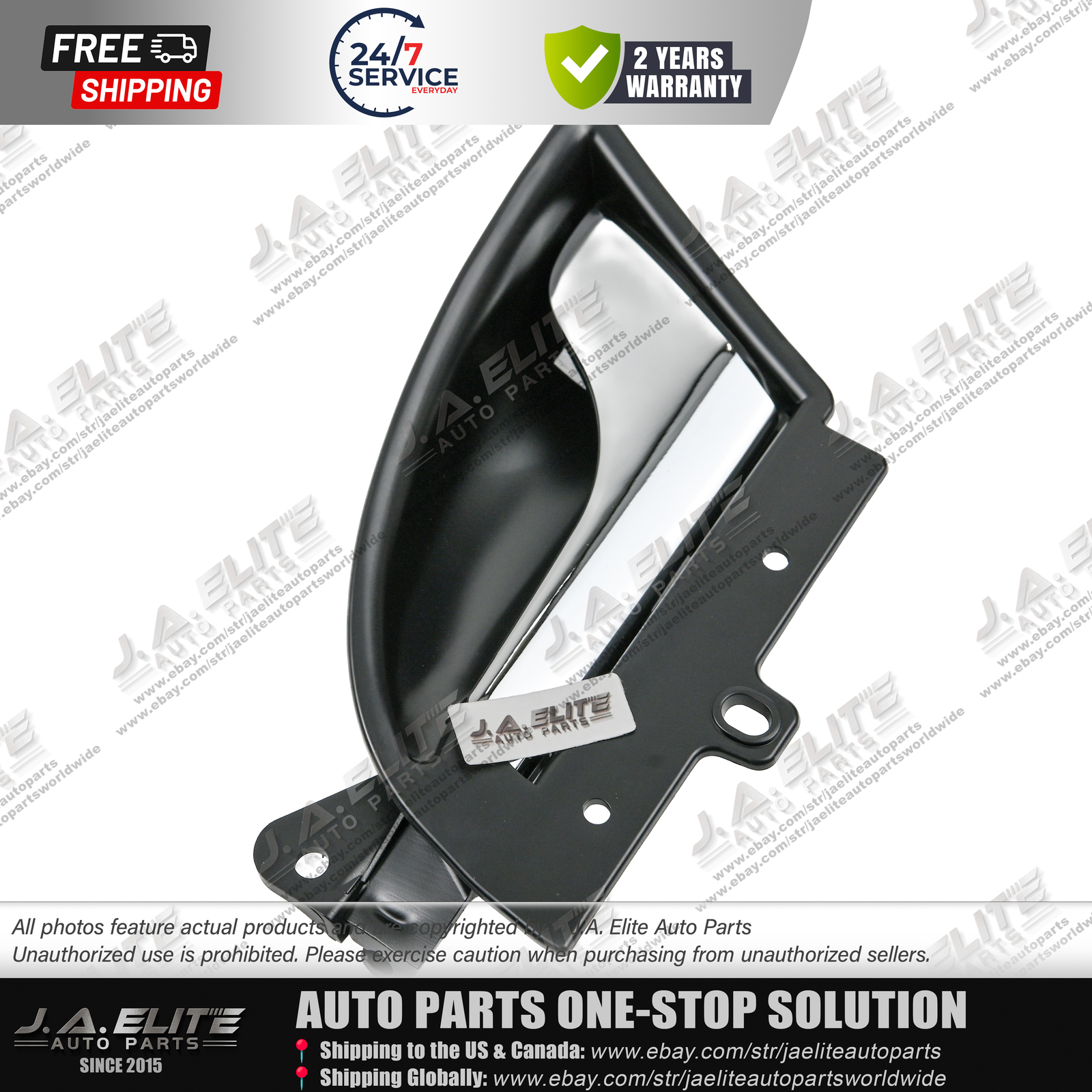 Left Inner Door Handle (Black) fits Maserati GranCabrio GranTurismo, 981603100