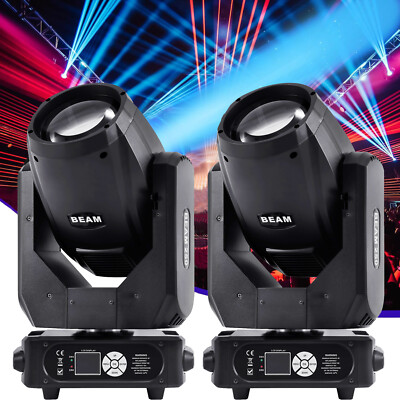 2x 250W 8R Zoom Moving Head Beam Sharpy Strobe DMX Stage Lighting Disco DJ Bar