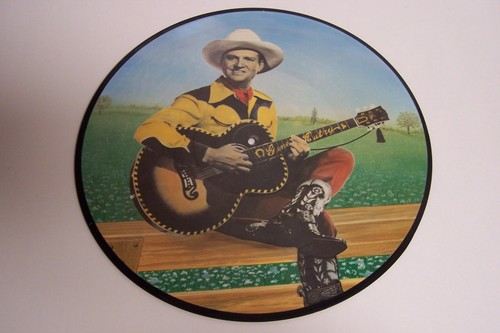Vintage Gene Autry Two Sided Picture Disc 33 LP Record Album - Picture 2 of 6