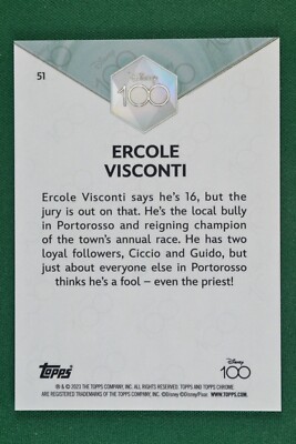 ERCOLE VISCONTI 2023 Topps Chrome Disney 100 Luca #51 | eBay