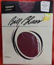 Vintage Pantyhose Bill Blass Opaque Color Burgandy Size B BAMA1