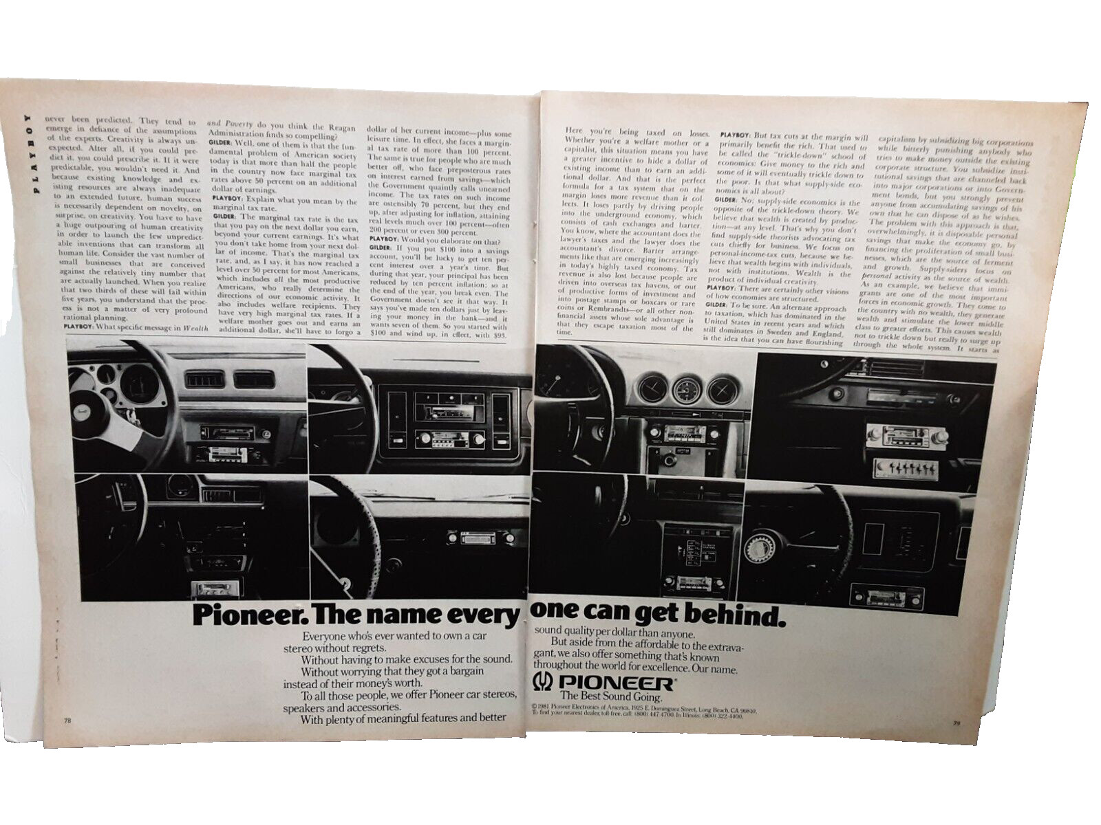 2 Page Original Print Ad 80s