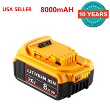 For DeWalt 20V 20 Volt Max XR 8.0AH Lithium Ion Battery DCB206-2 DCB205-2 DCB200