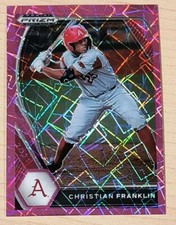 2021 Panini Prizm Draft Picks #PDP123 Christian Franklin Pink Velocity Prizm