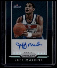 2015-16 Panini Prizm #P-JML Jeff Malone Auto Black Prizms 1/1
