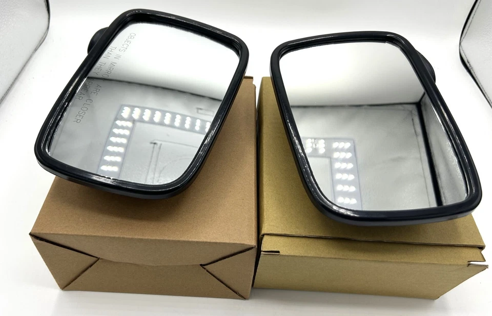 Chrome Mirror Set FOR 86 -93 Mazda B2000 B2200 Pickup PAIR - Image 4 of 4