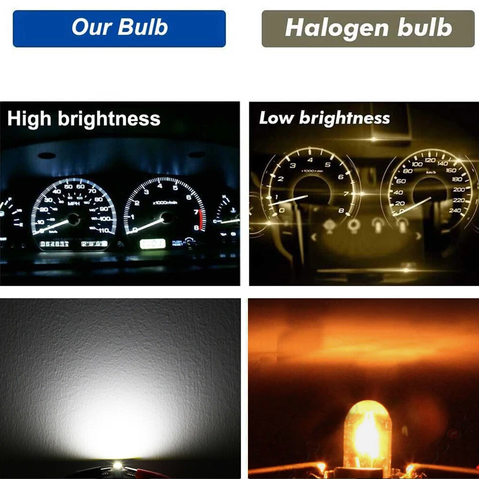 For Partner Berlingo Dispatch C2 C3 C4 207 307 LED BULBS HEATER CONTROL Light 3x - Image 3 of 4