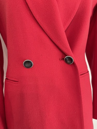 Womens Jones New York 4P Suit Blazer Red long sleeve USA business - Picture 2 of 12
