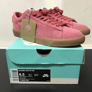 NIKE SUPREME X SB BLAZER LOW GT DESERT BLOOM PINK Size 8.5 716890-669  887229853842 | eBay