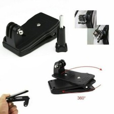 360  Rotary Backpack Hat Belt Clip Fast Clamp Mount For Gopro Hero 9 8 7 6 5 3 