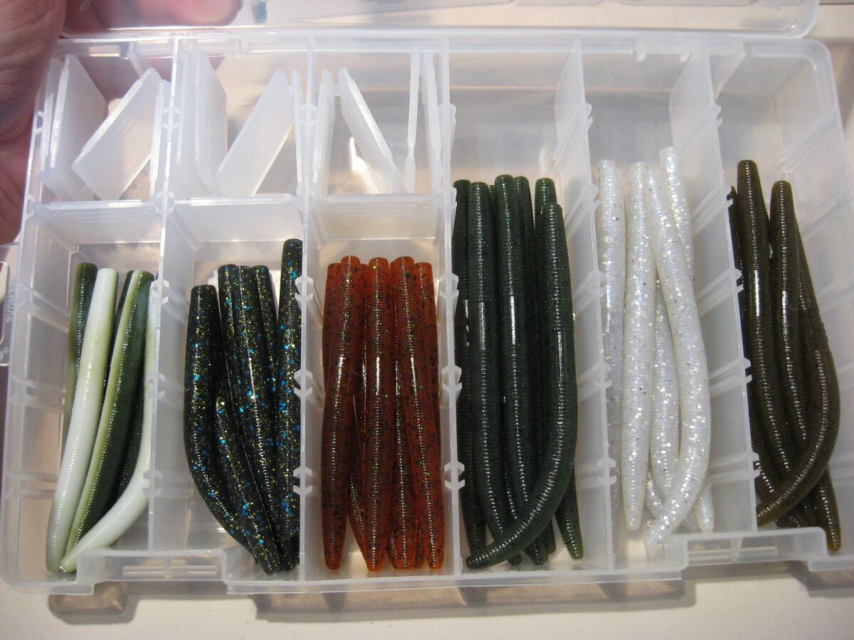 Gary Yamamoto Senko Kit Fishing Baits Assorted YamaSenko Worms In 7x11  Plano Box