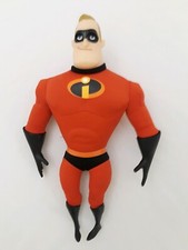 The Incredibles Plush Toy Doll Mr. Incredible 14" Disney PlasticHead ,Feet ,Arms