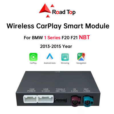 Road Top Android Auto CarPlay Autoradio für BMW 1er F20 F21 NBT Wireless Mirror