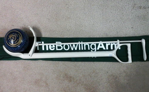 NEW BOWLING ARM SIZE S, M, L  PALM or THUMB RELEASE COLOURS Lawn Bowlers Arm