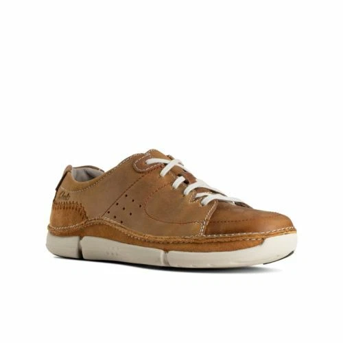 Clarks Mens ** Trikeyon Mix Tan Lea , Flex3outsole Casual ** UK 7,8,9,10,11,12 G
