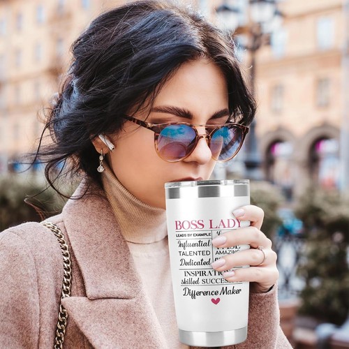 Boss Lady Gifts for Women Boss Day Gifts for Women Tumbler Cup Gifts for Boss... - 第 5/7 張圖片