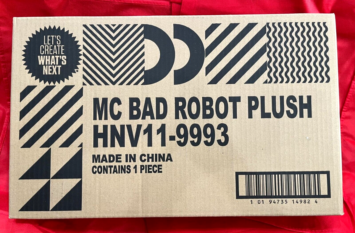SDCC 2022 Mattel Creation Bad Robot Plush (In hand/MIB) for SDCC 2022 Mattel Creation Bad Robot Plush (In hand/MIB) for