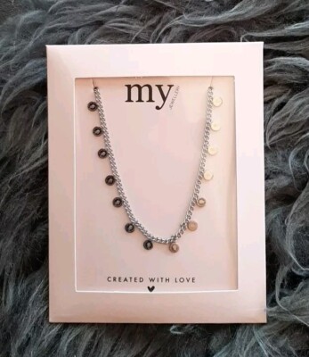 *my Jewellery* Schöne Kette Fb. Silber  Premium Edelstahl  Neu & OVP  NP 22.99 