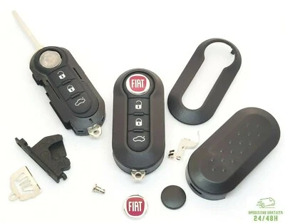 Kit Guscio Telecomando Completo Chiave Per FIAT 500 BRAVO PUNTO DUCATO PANDA
