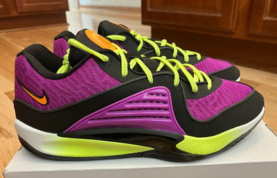 Nike By You KD16 Fuchsia Volt Orange Black FB2390 900 Men's Size 9.5
